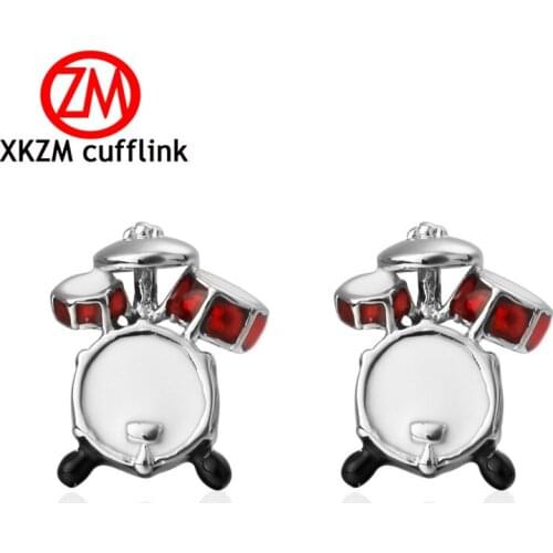 Formal Red white drum football Cufflink for Mens Suits Buttons Geometric Wedding Cufflink French Grooms Shirt Brand Cuff Links