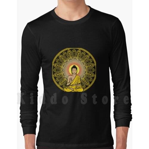 Mandala Asian Buddha Art hoodie long sleeve Golden Mandala Golden Mandala Golden Mandala Golden Mandala Golden