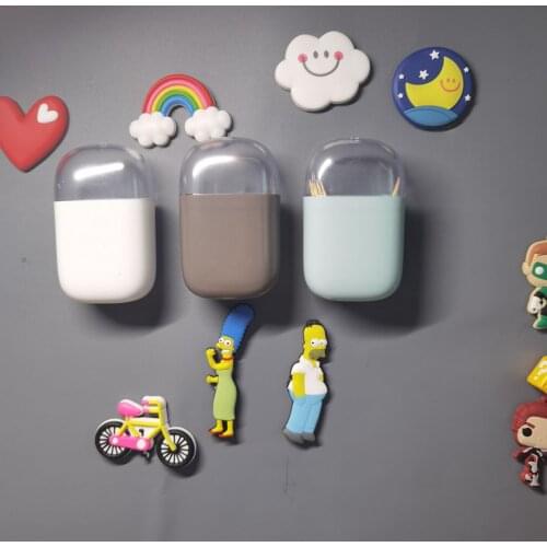 1pcs Toothpick box magnetic refrigerator magnet Refrigerator Decorations Home Decorations Toothpick storage box Magnetic box