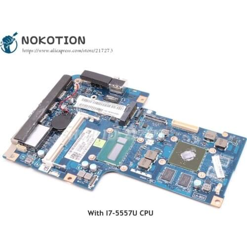 NOKOTION For Lenovo A740 All-In-One AiO 27 Inch Laptop Motherboard SR26E i7-5557U CPU 5B20H70382 ZAA50 70 LA-B031P Main Board