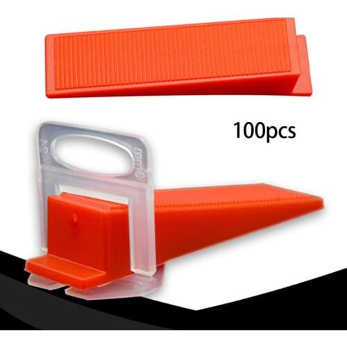 100Pcs Plastic Mini Wedges Tile Spacer Locator Tile Level Uniform Sewing Tool Leveling Tiling Insertion Installation Tool