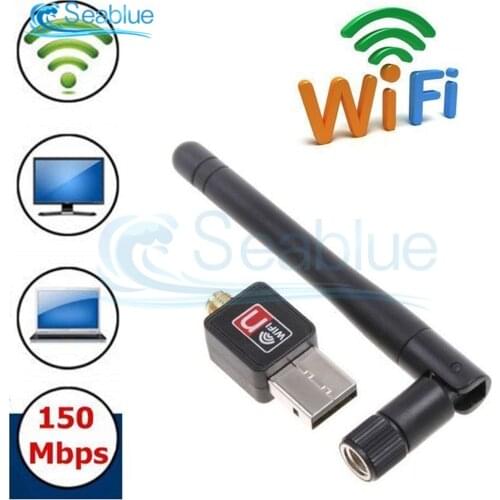 Mini Network Card USB WiFi Adapter 150mbps 2dBi Wi-Fi adapter PC Wi Fi Antenna WiFi Dongle 2.4G USB Ethernet WiFi Receiver