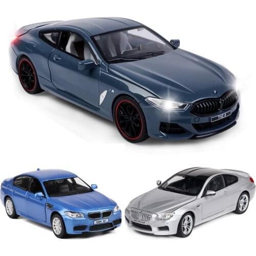 1:24 BWM 840I 760LI M8 M6 M5 Alloy Car Model Diecasts & Toy Vehicles SUV Collection Toy Cars Kid Toys For Children Gifts Boy Toy