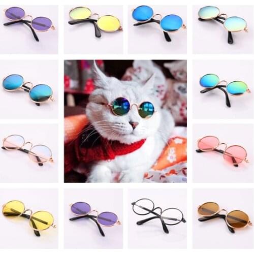 New 1pc Lovely Pet Cat Glasses Small Dog Glasses Pet Products for Little Dog Cat Eye-Wear Dog Sunglasses Photos Pet Accessories