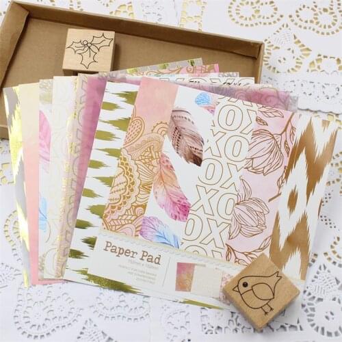 Lovely Series Material Paper Set for Scrapbooking DIY Projects/Photo Album/Card Making Crafts