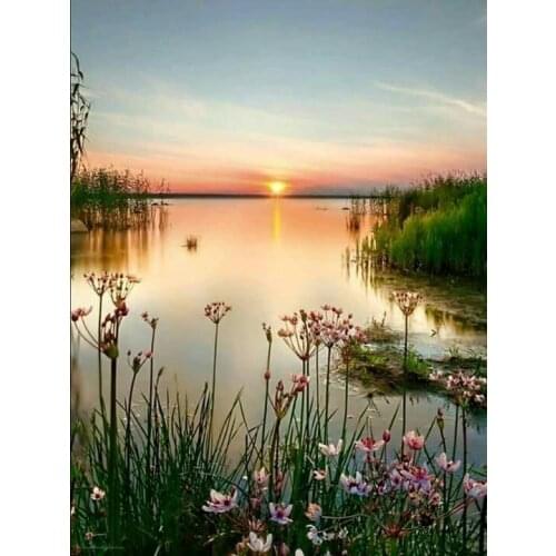 Naturally scenery DIY 5D Full Square Diamond Embroidery Round Diamond Painting Cross Stitch Kits Diamond Mosaic Home Decor