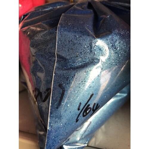 Blue nail art glitter paillette 0.4mm 015