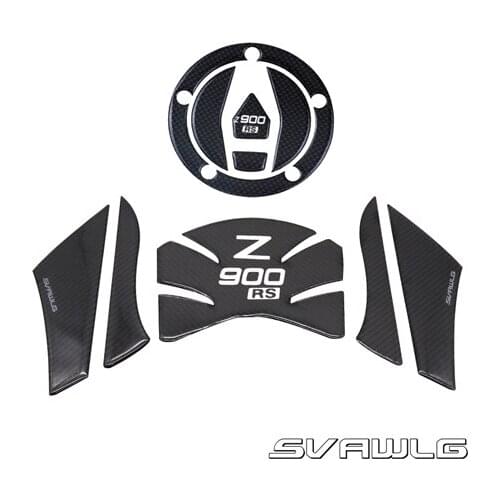 SVAWLG Carbon Tank Pad Stickers Side Knee Protectors Emblems Vintage Decals for Kawasaki Z900RS