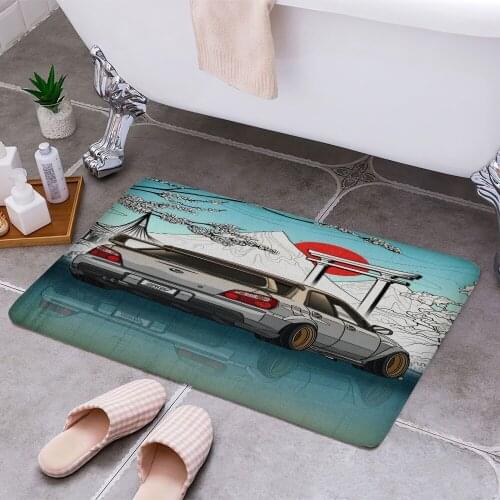 Nippon Street Car Carpet Areas Rug Non-slip Floor Mat Rug 3D Printing Living Room Bedroom Door Mat Home Decoration