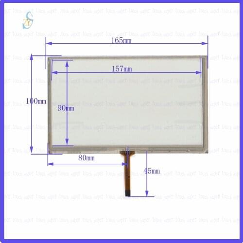 ZhiYuSun HLD-TP-2474 7inch 4-wire resistive touch panel for Car DVD, 165*100 GPS Navigator screen glass this is compatible
