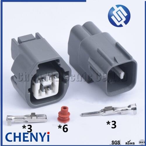 1 set 3 pin waterproof auto connector Modern Elantra IX35 Ignition Coil Plug wire harness connector MG641362-4 MG651359-4