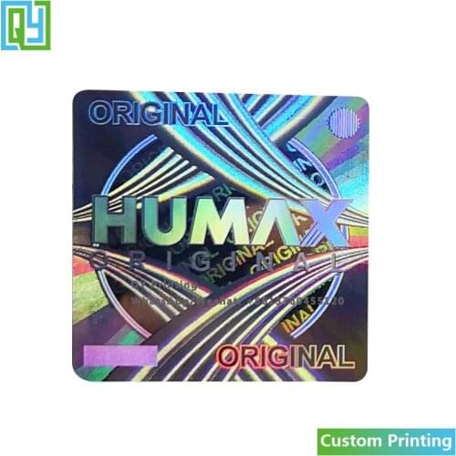 10000pcs 25x30mm Free Shipping Custom Laser Hologram 3D 2D Laser Holographic Stciker Security Seal Brand Marks Silver Foil Label