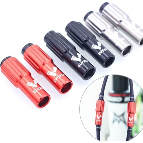 RISK 2 Pcs MTB Bike Gear Cable Adjuster Ferrules Inline Gear Derailleur Length Screw Barrel MTB Adjustment Screw Bolts