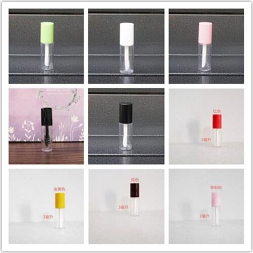 200PCS Empty Mini Cosmetic Lip Gloss Tube Plastic Lipgloss Container Clear Lip Gloss Bottle Lip Balm Containers For Cosmetics