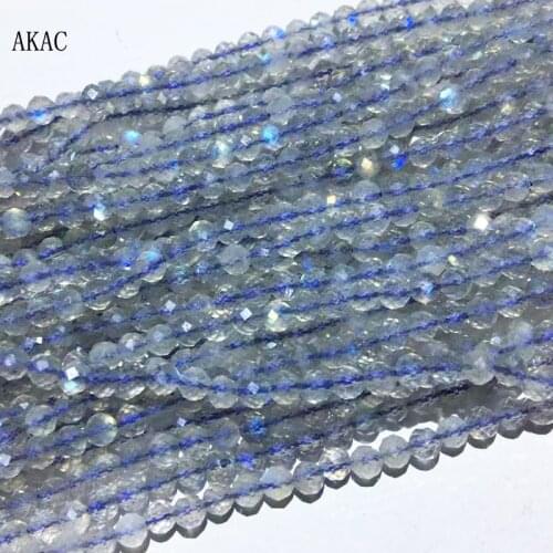 3strands Approx3mm natural labradorite faceted loose beads for Jewelry diy making design wholesale
