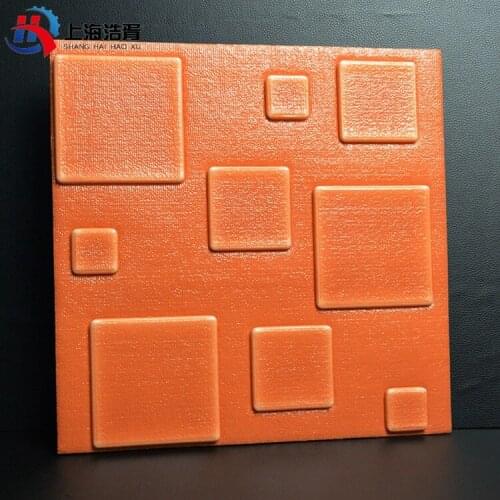 3D White Stone Brick Brief Pattern Textured PE Foam Wallpaper Self-adhesive Room Kitchen Wall Stickers Home Decor