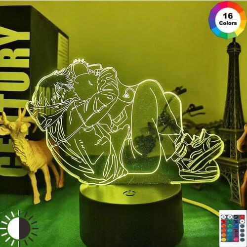 3d Led Night Light Anime Chainsaw Man Denji for Bedroom Decoration Kids Birthday Gift Manga Chainsaw Man Led Lamp Bedside