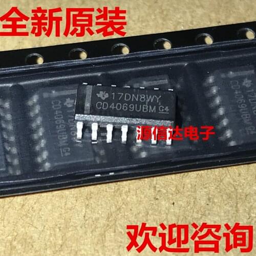 5PCS New original CD4069 CD4069UBM CD4069BM SMD SOP14 Six NOT gates/inverters