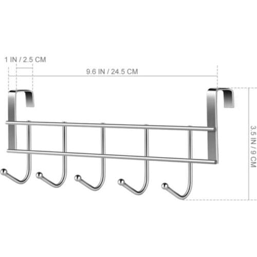 Accessories Hook rack Parts Professional Replacement Stainless Steel 5Hooks