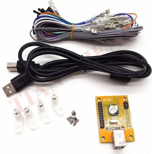 Arcade USB controller Interface 2 JOYSTICKS & 27 BUTTONS,2 player MAME Multicade Keyboard Encoder,USB to Jamma controller