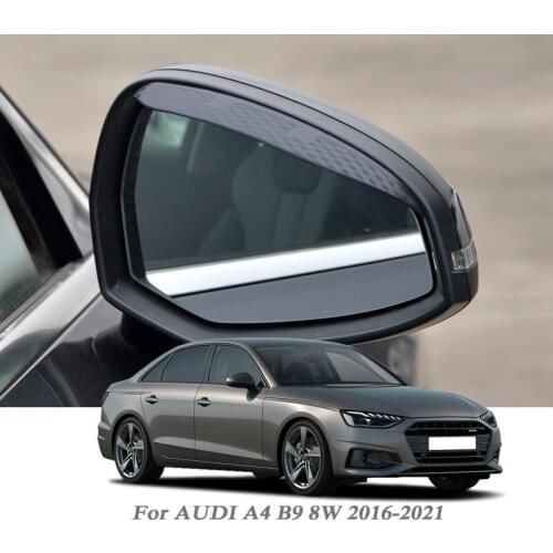 Car Rearview Mirror Rain Eyebrow Auto Shield Snow Guard Sun Side Visor Shade Protector For Audi A4 B9 8W 2016-2021 Accessories