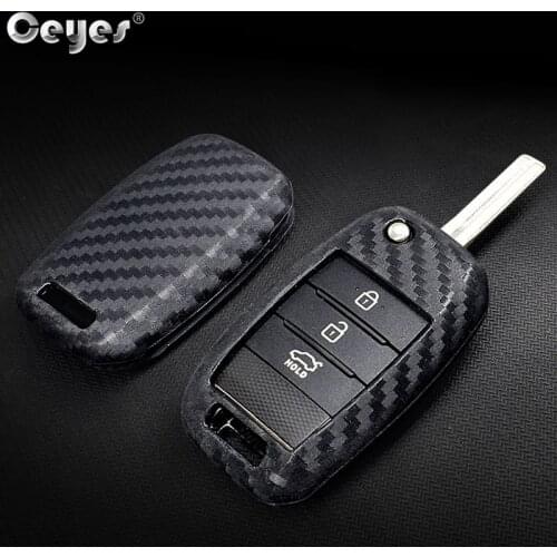 Ceyes Auto Stickers Protective Shell Key Covers Case For Kia KX5 K2 K3 K4 K5 Rio Sportage QL Ceed Sorento Cerato Car Accessories