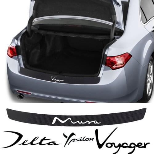 Car Stickers Carbon Fiber Trunk Decal For Lancia Delta Musa Phedra Thesis Voyager Ypsilon 843 car Accessories