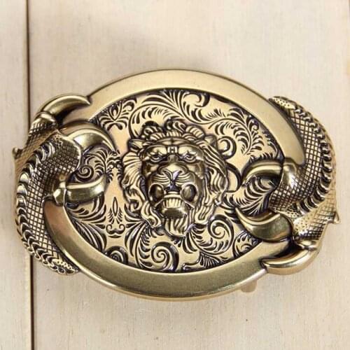 Bronze belt buckle ,Fashion Mans belt buckle ,width:5.5*7cm,Suitable for 3.3-3.8cm belt Belt Agio 3D animal stud vintage Agio