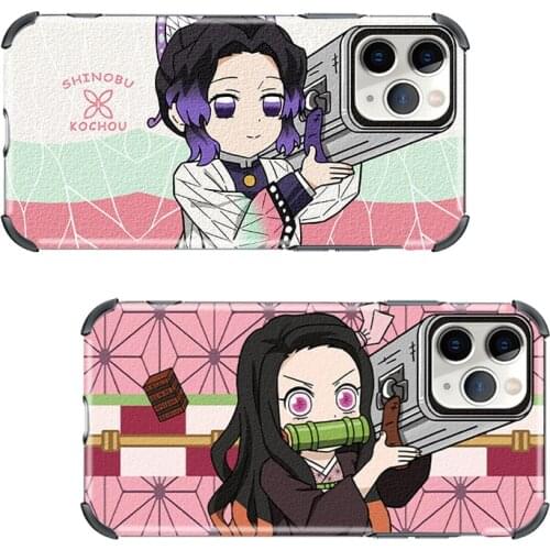 Anime Demon Slayer Phone Case Tempered Glass For iPhone12 11 Pro XR XS MAX 8 X 7 6S Plus SE 2020 12 Pro Max Mini case