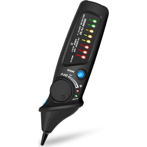 Pocket Non-Contact Voltage Tester Dual Modes 12-1000V AC Voltage Detector Pen Circuit Tester Tool with LED Flashlight Beeper