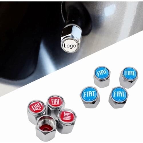 Car Wheel Tire Air Valve Caps Stem Cover for Fiat Logo 500 500c Punto Stilo Siena Aegea Doblo Auto Tire Decoration Accessories