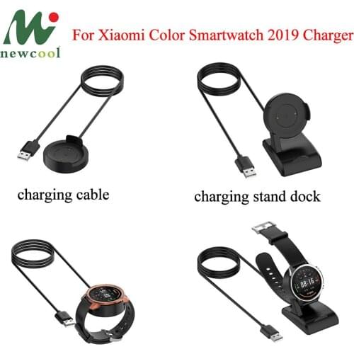 Magnetic Stand Charger Dock Station for Xiaomi Color Smartwatch 2019 USB Quick Charging Cable Mi Watch 100mm Line Accessory