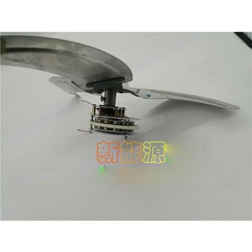 Diy low-speed, low-resistance and high-efficiency metal blades for micro-wind belt speed up wind disk type non-core generator