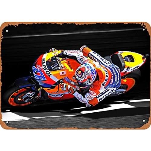 Metal Sign - Racing Casey Stoner - 8 x 12 Vintage Look Tin Plate