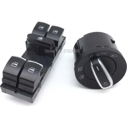 Headlight Window Button Switch For Volkswagen VW jetta golf Gti MK5 MK6 Rabbit tiguan passat b6 b7 CC 5ND959857 5ND941431A