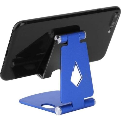 Aluminium Alloy Desktop Phone Stand Anti-fall Portable Mobile Phone Tablet Holder Mount Bracket for iPad iPhone Xiaomi Huawei