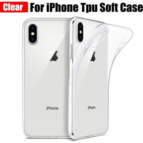 Silicone Case For iPhone XS Max X XR 12 Mini 6 7 8 Plus Cover Transparent Cases For iPhone 11 Pro SE 2020 Ultra Thin Shell Soft
