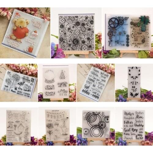Flower DIY Silicone Clear Stamp Cling Seal Scrapbook Embossing Album Decor Craft
