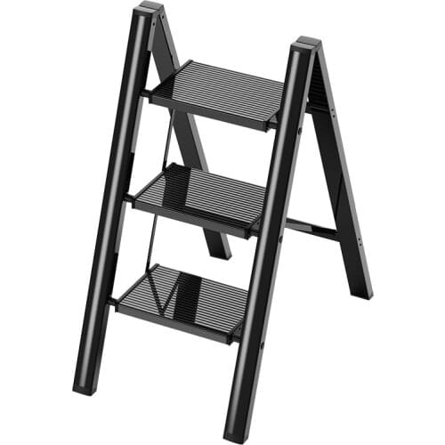 Ladder Household Folding Stair Thickened Aluminum Alloy Indoor Climbing Stairs Multi-Functional Flower Stand Ladder Trestle