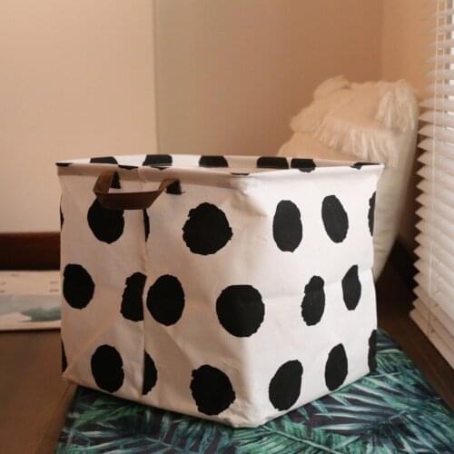 Folding Collapsible 32x32x32 Laundry Basket Large Capacity Cotton Waterproof Laundry Hamper Canvas Storage Organizer