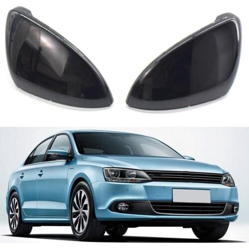 2Pcs Wing Mirror Cover Replacement Protective Rearview Mirror Cover Car Accessories 5G0857537E/5G0857538E for VW Golf 7 2014-201