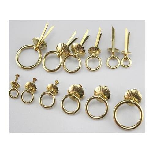 MIX Retro Chinese Cabinet Copper Pull Ring, Furniture Handle@ Knob 20/30/35MM