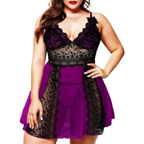 Sexy Bobydoll Chemise Hot Erotic Lingerie Set Lace Nightgown Thong Underwear Suit Outfit Sleepwear Night Wear Dress Pajamas Sets