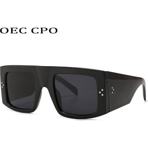 Fashion Square Big Frame Sunglasses Women Vintage Sun Glasses For Men Oversized Retro Shades Eyewear UV400 Oculos De Sol O580