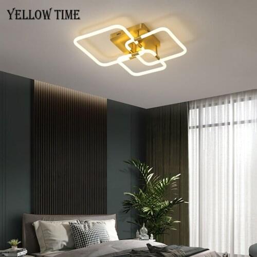 All Copper LED Ceiling Lamp 110V 220V Ceiling Mount Modern Ceiling Light For Living room Bedroom Kitchen Home Lighting Fixtures