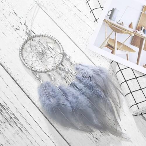 Creative Dream Catcher Hollow Wind Chimes Home Hanging Decoration Handmade With Feather Lace Dreamcatcher Bead Party Ornament
