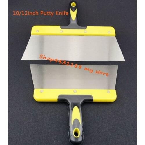 1pcs 10/12inch High Quality Thicker Elastic steel Plastic Handle Putty Knife Set Scraper Construction Tools