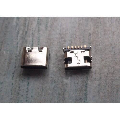 100pcs/lot Type C Female Connector 6Pin 4 feet USB 3.1 For Mobile Phone replacement