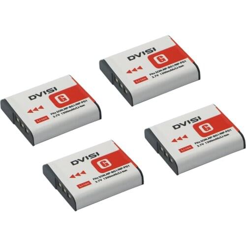 DVISI 4Pcs/lot NP-BG1 NPBG1 Battery for SONY Cyber-shot DSC-H3 DSC-H7 DSC-H9 DSC-H10 DSC-H20 DSC-H50 DSC-H55 DSC-H70 Wholesale