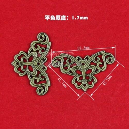 57.3 * 41.7 * 41.7 mm decoration accessories imitation classic jewelry box Angle wine box boxer four corner corner protector